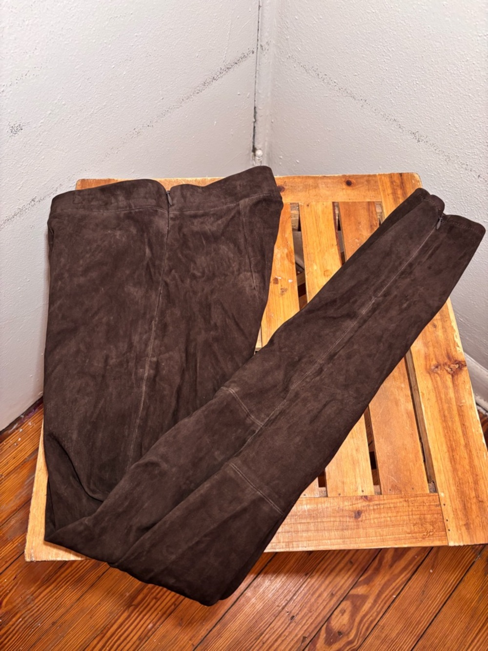 Frame Denim Lamb Suede Skinny Jeans NWT